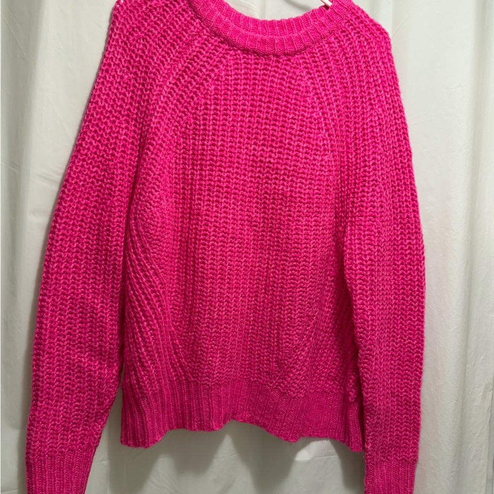 a new day Fuchsia Crew Neck Sweater